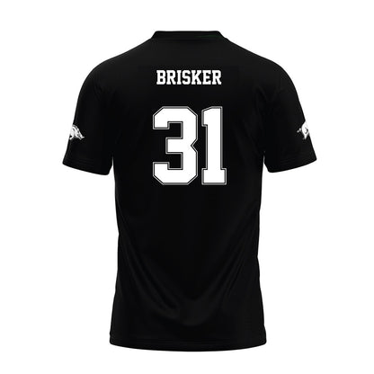 Arkansas - NCAA Football : Blake Brisker - Black Premium Football Jersey-1
