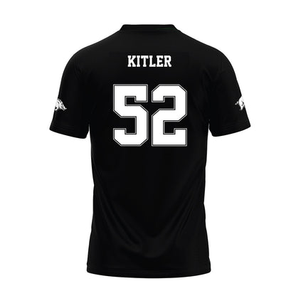 Arkansas - NCAA Football : Caden Kitler - Black Premium Football Jersey-1
