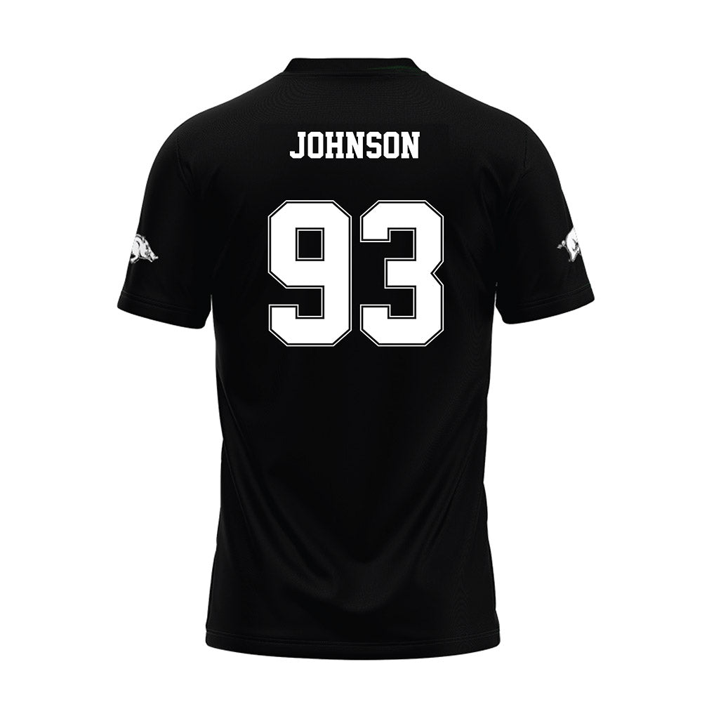Arkansas - NCAA Football : Keiundre Johnson - Black Premium Football Jersey-1