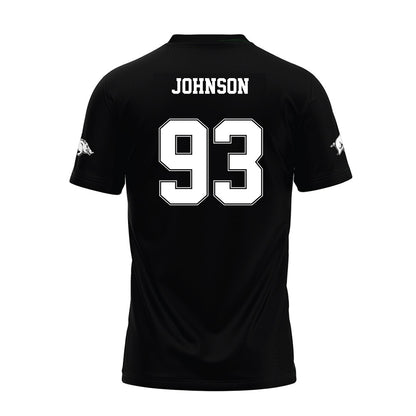 Arkansas - NCAA Football : Keiundre Johnson - Black Premium Football Jersey-1