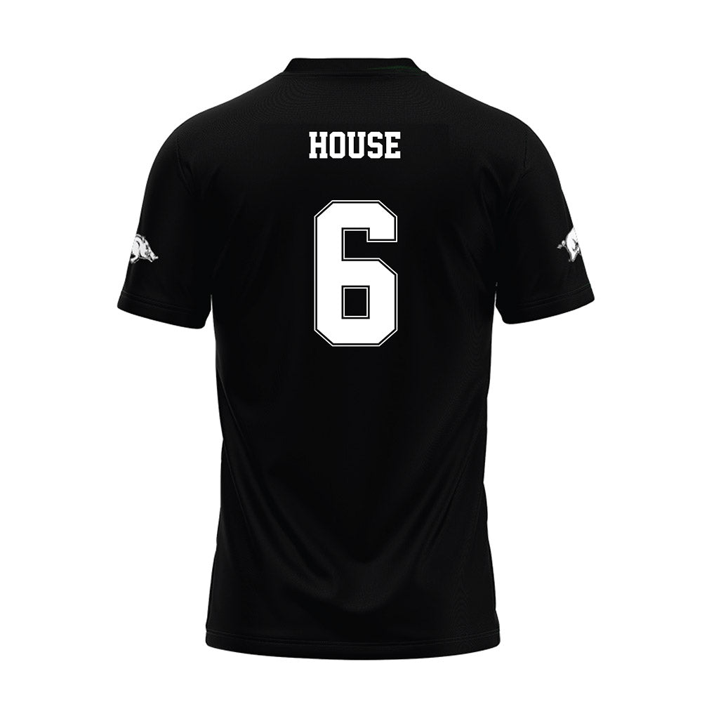 Arkansas - NCAA Football : Khmori House - Black Premium Football Jersey-1