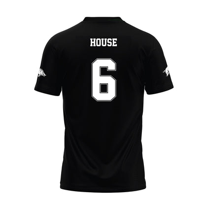 Arkansas - NCAA Football : Khmori House - Black Premium Football Jersey-1