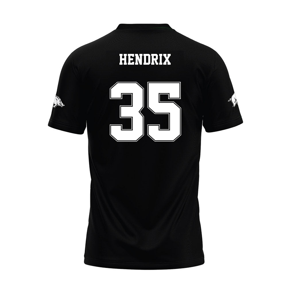 Arkansas - NCAA Football : Hutson Hendrix - Black Premium Football Jersey-1