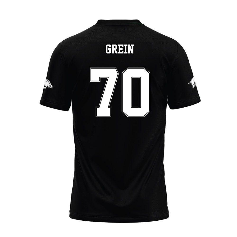 Arkansas - NCAA Football : Dan Grein - Black Premium Football Jersey-1