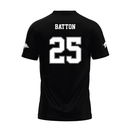 Arkansas - NCAA Football : Markeylin Batton - Black Premium Football Jersey-1