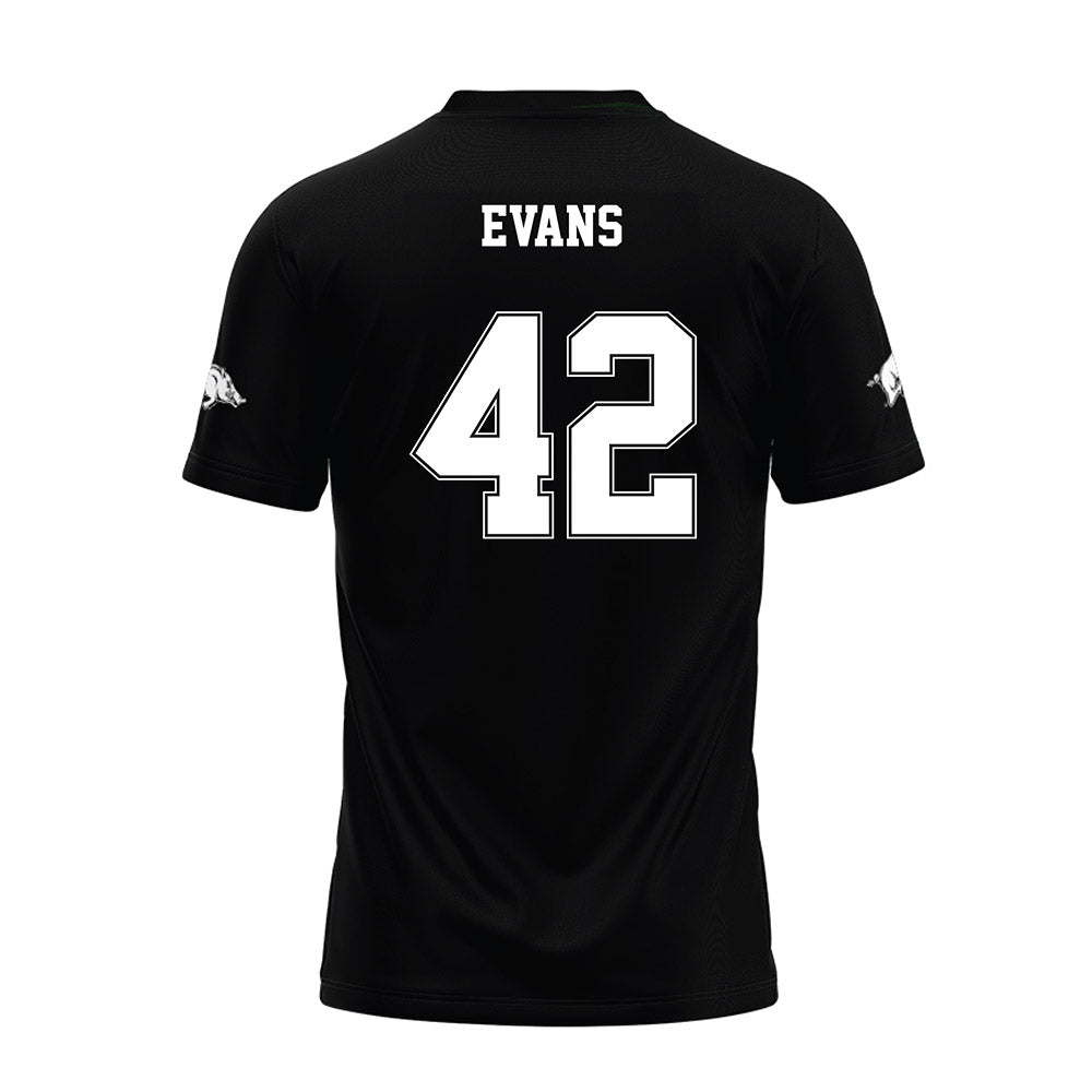 Arkansas - NCAA Football : Jeremy Evans - Black Premium Football Jersey-1