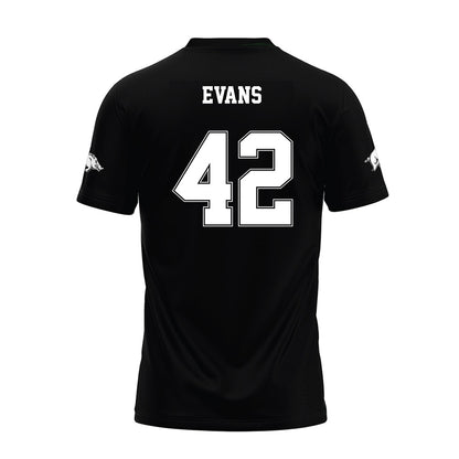 Arkansas - NCAA Football : Jeremy Evans - Black Premium Football Jersey-1