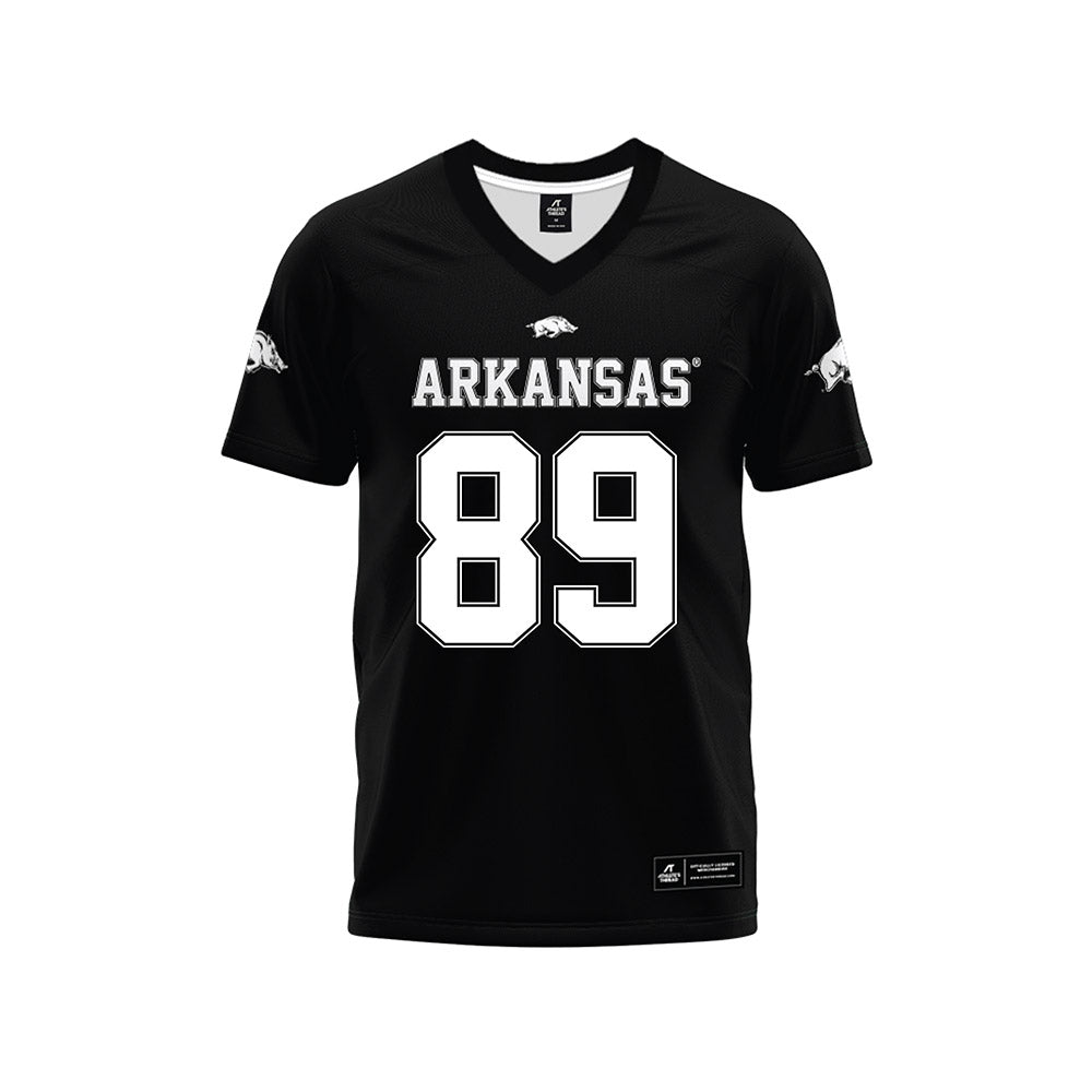 Arkansas - NCAA Football : Gavin Garretson - Black Premium Football Jersey-0
