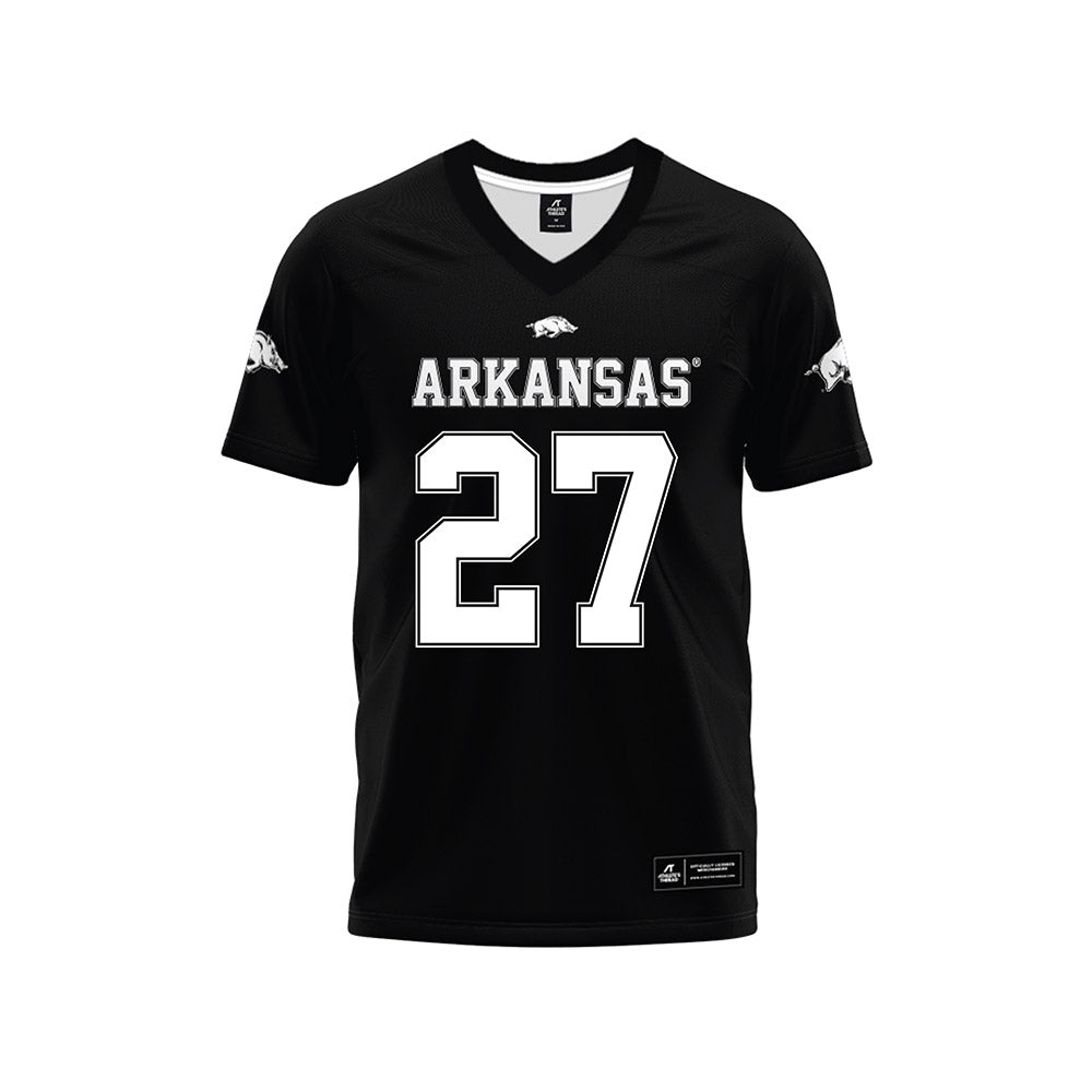 Arkansas - NCAA Football : LaMarcus Hicks II - Black Premium Football Jersey-0