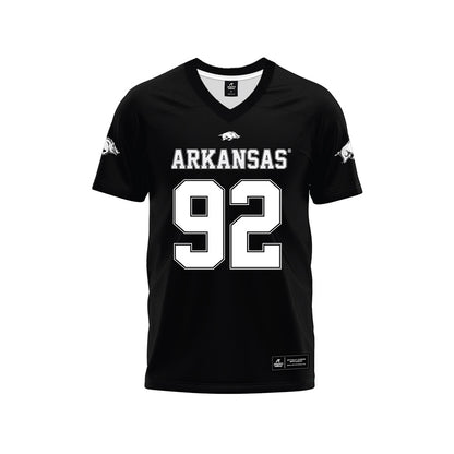 Arkansas - NCAA Football : David Oke - Black Premium Football Jersey-0