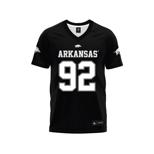 Arkansas - NCAA Football : David Oke - Black Premium Football Jersey-0