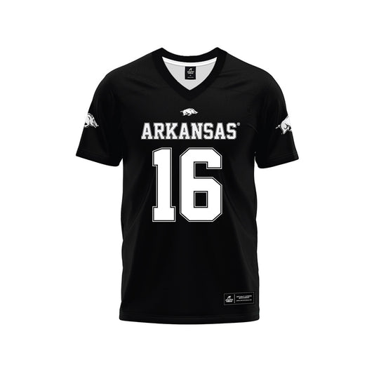 Arkansas - NCAA Football : Braeden Fuller - Black Premium Football Jersey-0