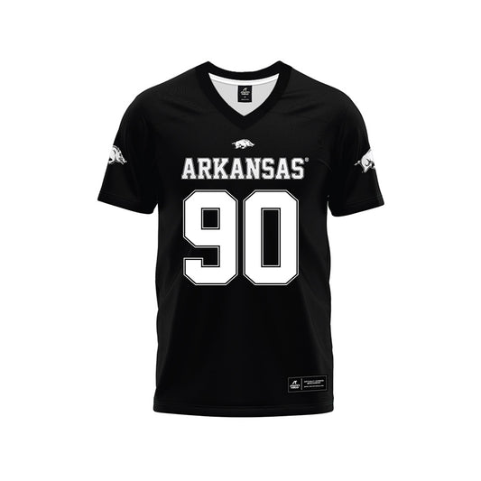 Arkansas - NCAA Football : Caleb Bell - Black Premium Football Jersey-0