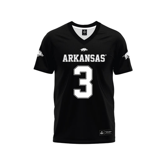 Arkansas - NCAA Football : CS Brown III - Black Premium Football Jersey-0