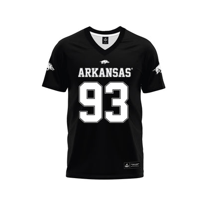 Arkansas - NCAA Football : Keiundre Johnson - Black Premium Football Jersey-0