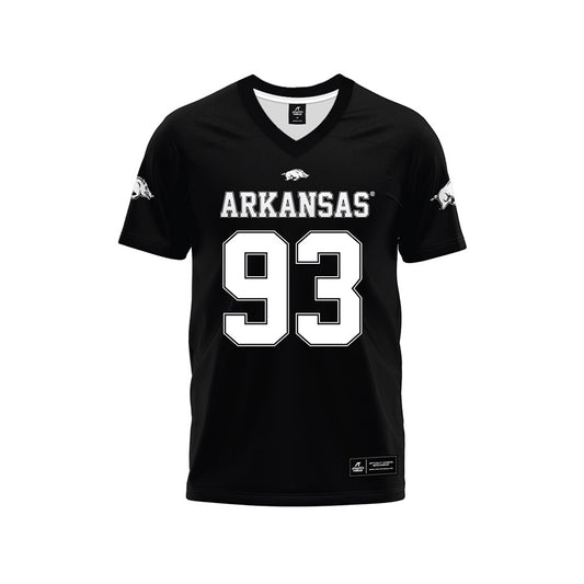 Arkansas - NCAA Football : Keiundre Johnson - Black Premium Football Jersey-0