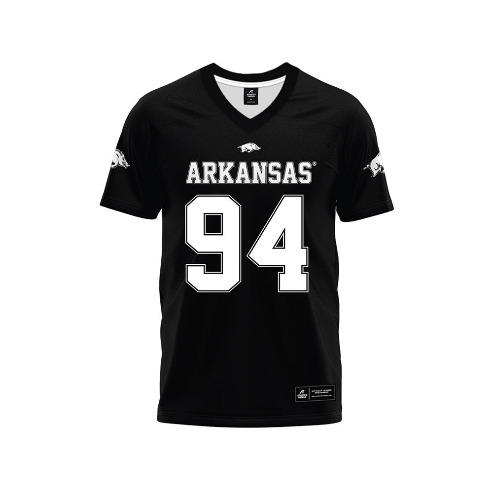Arkansas - NCAA Football : Reginald Vaughn - Black Premium Football Jersey-0