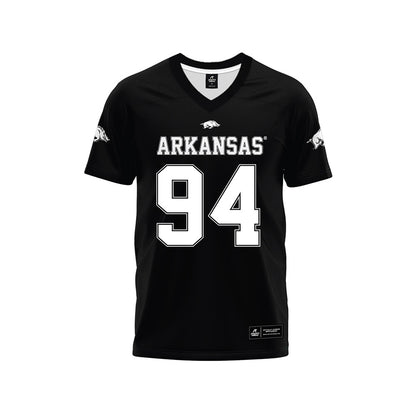 Arkansas - NCAA Football : Reginald Vaughn - Black Premium Football Jersey-0