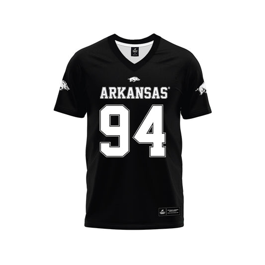 Arkansas - NCAA Football : Reginald Vaughn - Black Premium Football Jersey-0