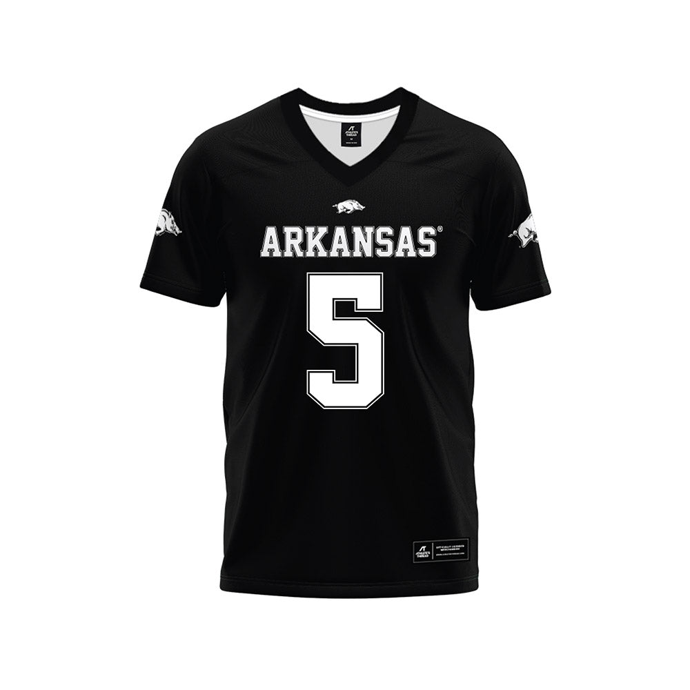 Arkansas - NCAA Football : Sutton Smith - Black Premium Football Jersey-0
