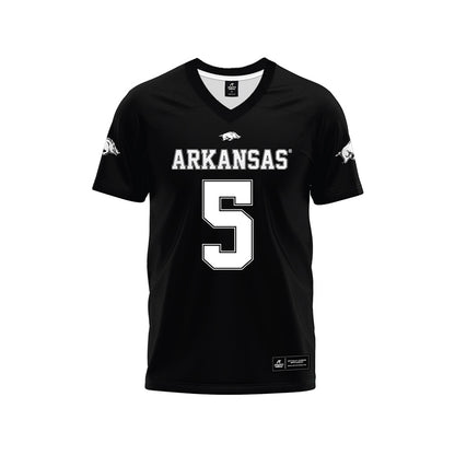 Arkansas - NCAA Football : Sutton Smith - Black Premium Football Jersey-0