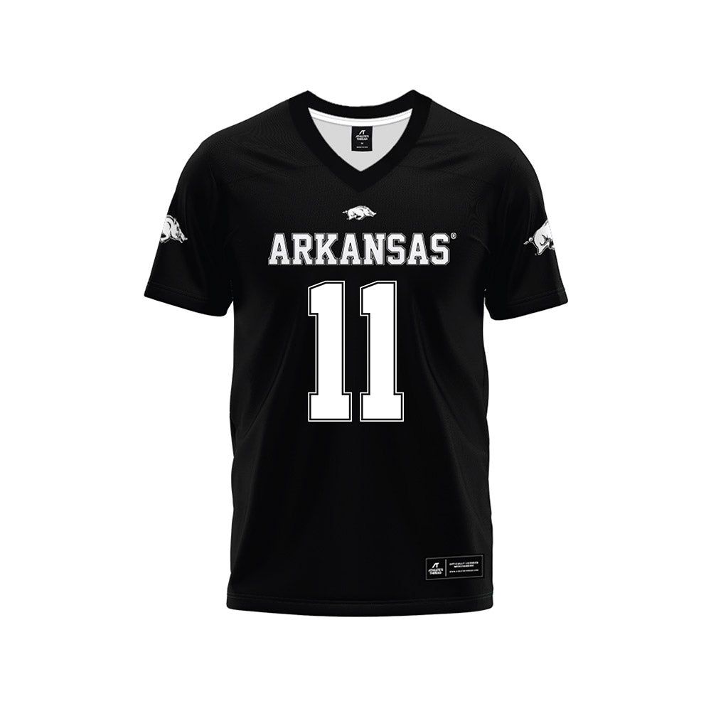 Arkansas - NCAA Football : Monte Harrison - Black Premium Football Jersey-0