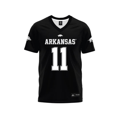 Arkansas - NCAA Football : Monte Harrison - Black Premium Football Jersey-0