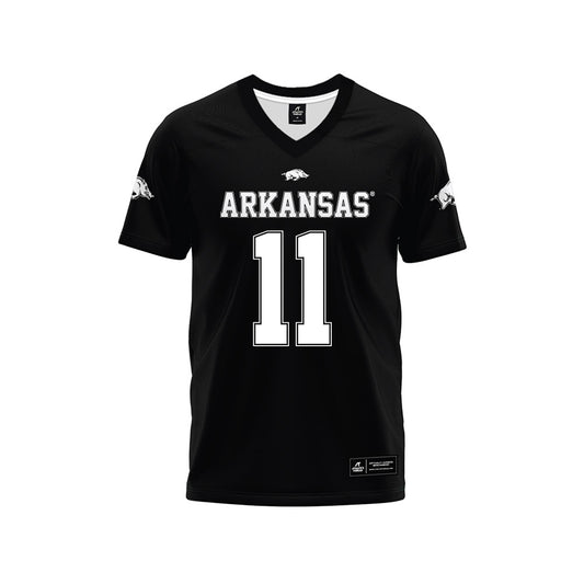 Arkansas - NCAA Football : Monte Harrison - Black Premium Football Jersey-0