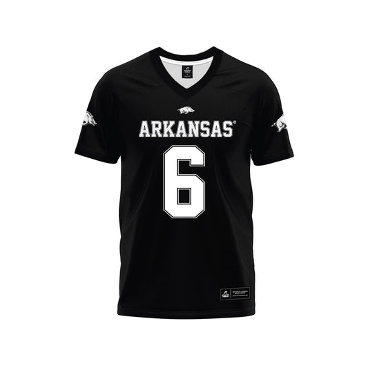 Arkansas - NCAA Football : Khmori House - Black Premium Football Jersey-0