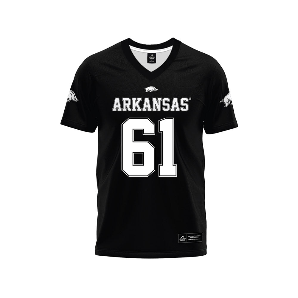 Arkansas - NCAA Football : Kaden Bramlage - Black Premium Football Jersey-0