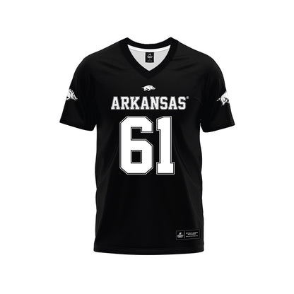 Arkansas - NCAA Football : Kaden Bramlage - Black Premium Football Jersey-0