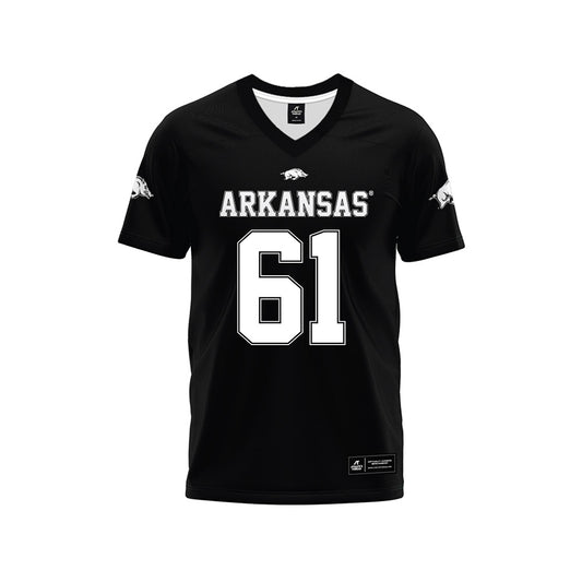 Arkansas - NCAA Football : Kaden Bramlage - Black Premium Football Jersey-0
