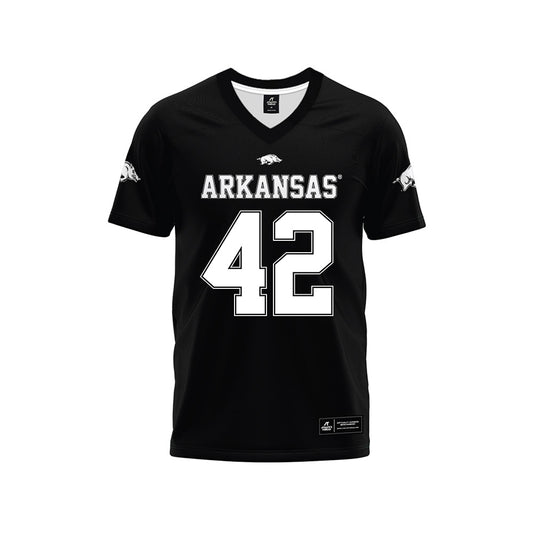 Arkansas - NCAA Football : Wyatt Simmons - Black Premium Football Jersey-0