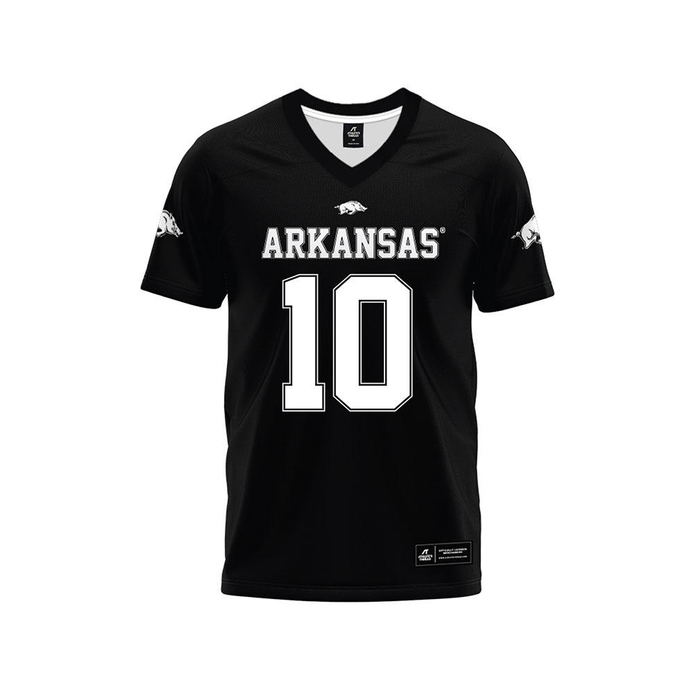 Arkansas - NCAA Football : Cade Trotter - Black Premium Football Jersey-0