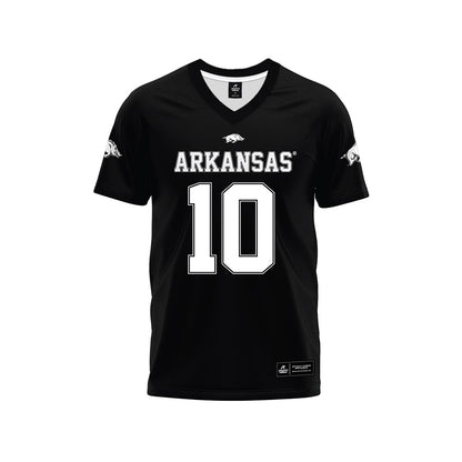 Arkansas - NCAA Football : Cade Trotter - Black Premium Football Jersey-0