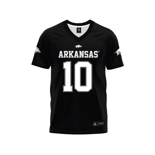 Arkansas - NCAA Football : Cade Trotter - Black Premium Football Jersey-0