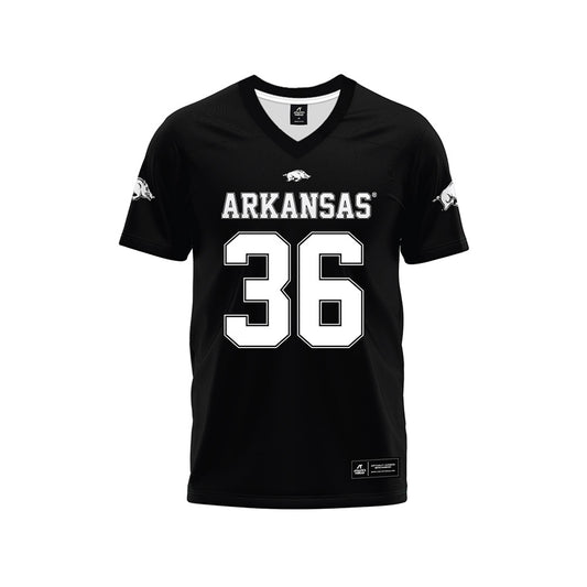 Arkansas - NCAA Football : Gavin Rush - Black Premium Football Jersey-0