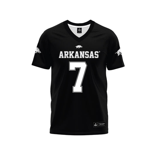 Arkansas - NCAA Football : KJ Jackson - Black Premium Football Jersey-0