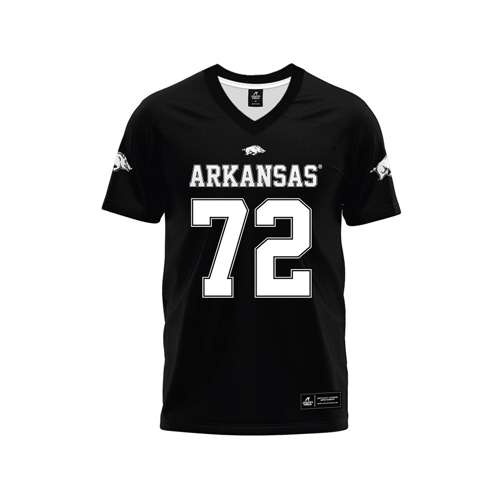Arkansas - NCAA Football : Tucker Young - Black Premium Football Jersey-0