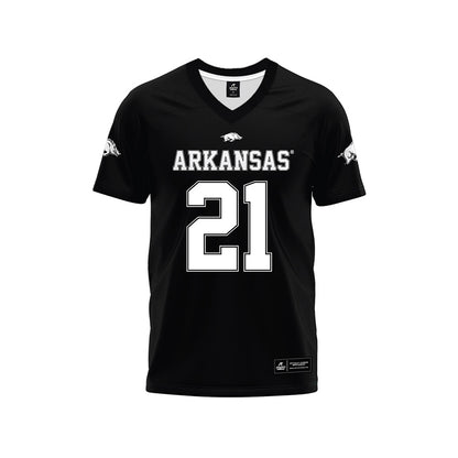 Arkansas - NCAA Football : Jasper Parker - Black Premium Football Jersey-0