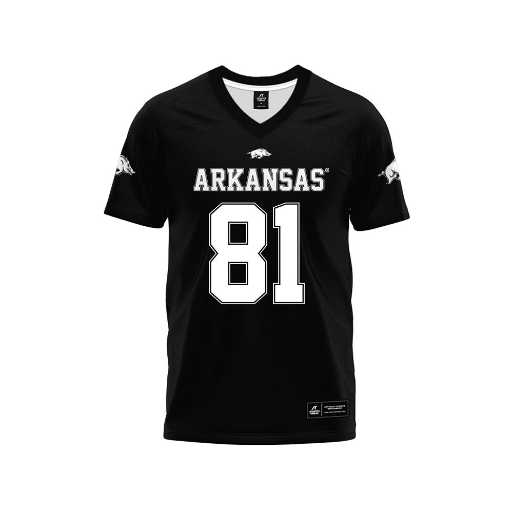 Arkansas - NCAA Football : Dai'Shaun Thomas - Black Premium Football Jersey-0