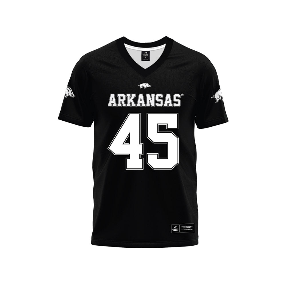 Arkansas - NCAA Football : Max Schmidly - Black Premium Football Jersey