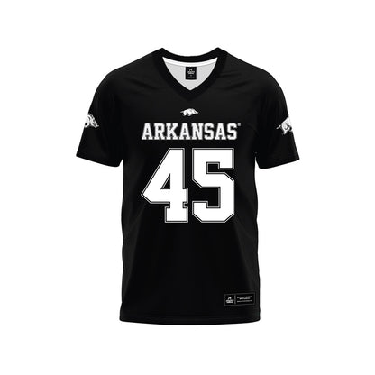 Arkansas - NCAA Football : Max Schmidly - Black Premium Football Jersey