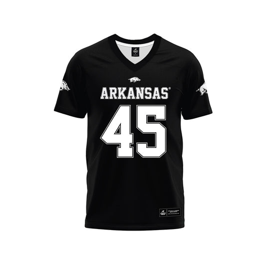 Arkansas - NCAA Football : Max Schmidly - Black Premium Football Jersey