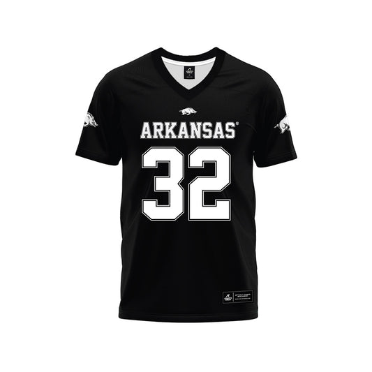 Arkansas - NCAA Football : Matt Adcock - Black Premium Football Jersey-0