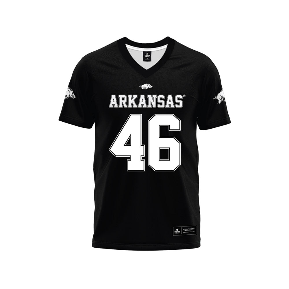 Arkansas - NCAA Football : Charlie von der Meden - Black Premium Football Jersey
