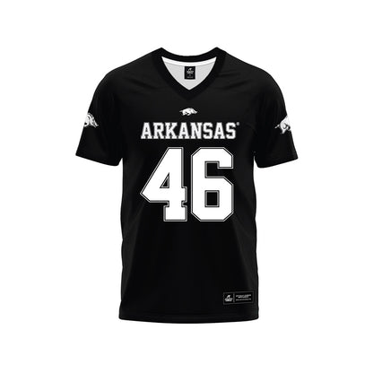 Arkansas - NCAA Football : Charlie von der Meden - Black Premium Football Jersey