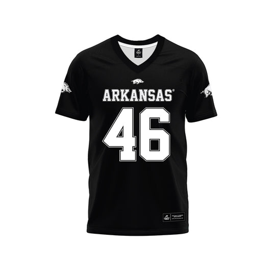 Arkansas - NCAA Football : Charlie von der Meden - Black Premium Football Jersey
