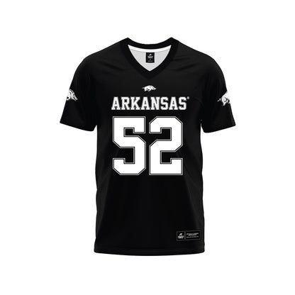 Arkansas - NCAA Football : Caden Kitler - Black Premium Football Jersey-0