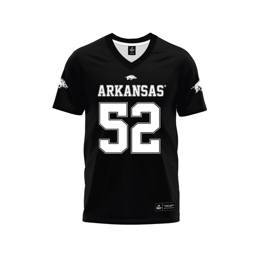 Arkansas - NCAA Football : Caden Kitler - Black Premium Football Jersey-0